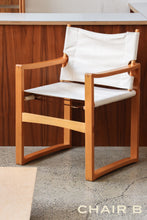 Load image into Gallery viewer, Beech &amp; Canvas Safari Chair
