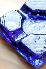 Load image into Gallery viewer, Cobalt Blue Glass Ashtray
