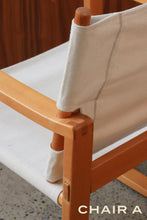 Load image into Gallery viewer, Beech &amp; Canvas Safari Chair
