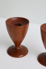 Load image into Gallery viewer, Teak Candle Stick Holders
