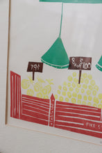 Load image into Gallery viewer, "PIKE STREET MARKET" Block Print
