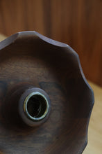 Load image into Gallery viewer, Walnut Dish Candle Holder

