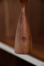 Load image into Gallery viewer, Mini Sculpted Teak Candle Holder
