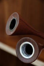 Load image into Gallery viewer, Sculpted Teak Candle Holders
