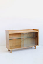 Load image into Gallery viewer, Small Mid Century Glass Bookcase
