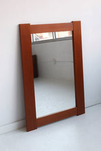 Load image into Gallery viewer, Danish Modern Teak Mirror By Pedersen &amp; Hansen
