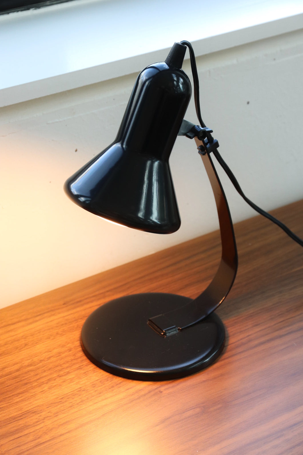 Black Enamel Task Lamp