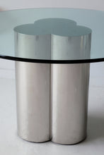 Load image into Gallery viewer, Triple Cylinder Chrome Pedestal Dining Table
