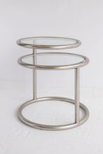 Load image into Gallery viewer, Matte Chrome Swivel Side Table
