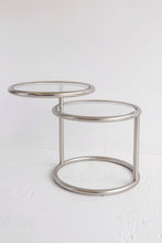 Load image into Gallery viewer, Matte Chrome Swivel Side Table
