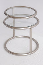 Load image into Gallery viewer, Matte Chrome Swivel Side Table
