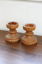 Load image into Gallery viewer, Swedish Pine Candle Holders
