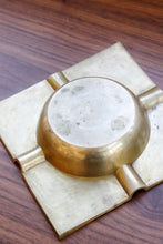 Load image into Gallery viewer, Square Brass Ashtray
