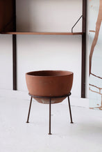 Load image into Gallery viewer, Architectural Pottery Planter &amp; Stand
