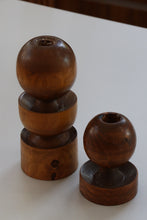 Load image into Gallery viewer, Solid Sculpted Wood Candleholders
