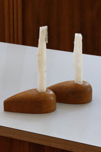 Load image into Gallery viewer, Wood Tear Candlestick Holders
