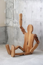 Load image into Gallery viewer, Handmade Articulating Wood Man Figure
