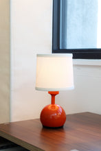 Load image into Gallery viewer, Mini Orange Enamel Desk Lamp
