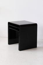 Load image into Gallery viewer, Black Bent Plastic Nesting Tables

