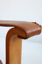 Load image into Gallery viewer, 70&#39;s Finnish Leather Bentwood Lounge Chair
