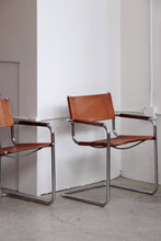 Load image into Gallery viewer, Mart Stam Cognac Leather Cantilever Chairs
