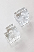 Load image into Gallery viewer, Glass Cube Candlestick Holders
