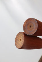 Load image into Gallery viewer, Short Teak Candlestick Holders

