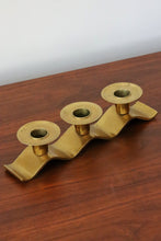Load image into Gallery viewer, Brass Squiggle Candlestick Holder
