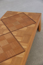 Load image into Gallery viewer, Chunky Oak Checkered Coffee Table
