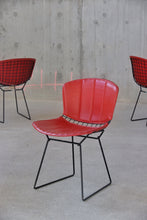 Load image into Gallery viewer, Set Of 4 Black &amp; Red Knoll Bertoia Chairs
