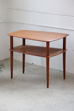 Load image into Gallery viewer, Teak + Rattan Side Table By France &amp; Son
