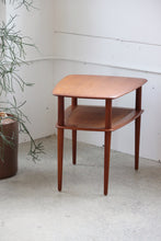 Load image into Gallery viewer, Teak + Rattan Side Table By France &amp; Son
