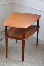 Load image into Gallery viewer, Teak + Rattan Side Table By France &amp; Son
