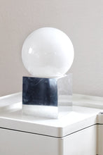 Load image into Gallery viewer, Chrome Cube Globe Lamp
