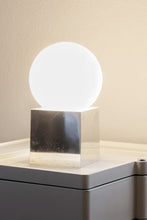 Load image into Gallery viewer, Chrome Cube Globe Lamp
