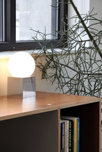 Load image into Gallery viewer, Chrome Cube Globe Lamp
