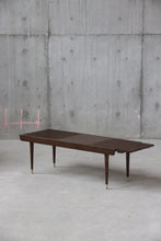 Load image into Gallery viewer, Mid Century Extendable Slatted Bench
