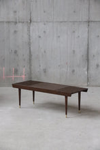 Load image into Gallery viewer, Mid Century Extendable Slatted Bench
