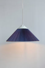 Load image into Gallery viewer, Navy Pleated Light Pendant
