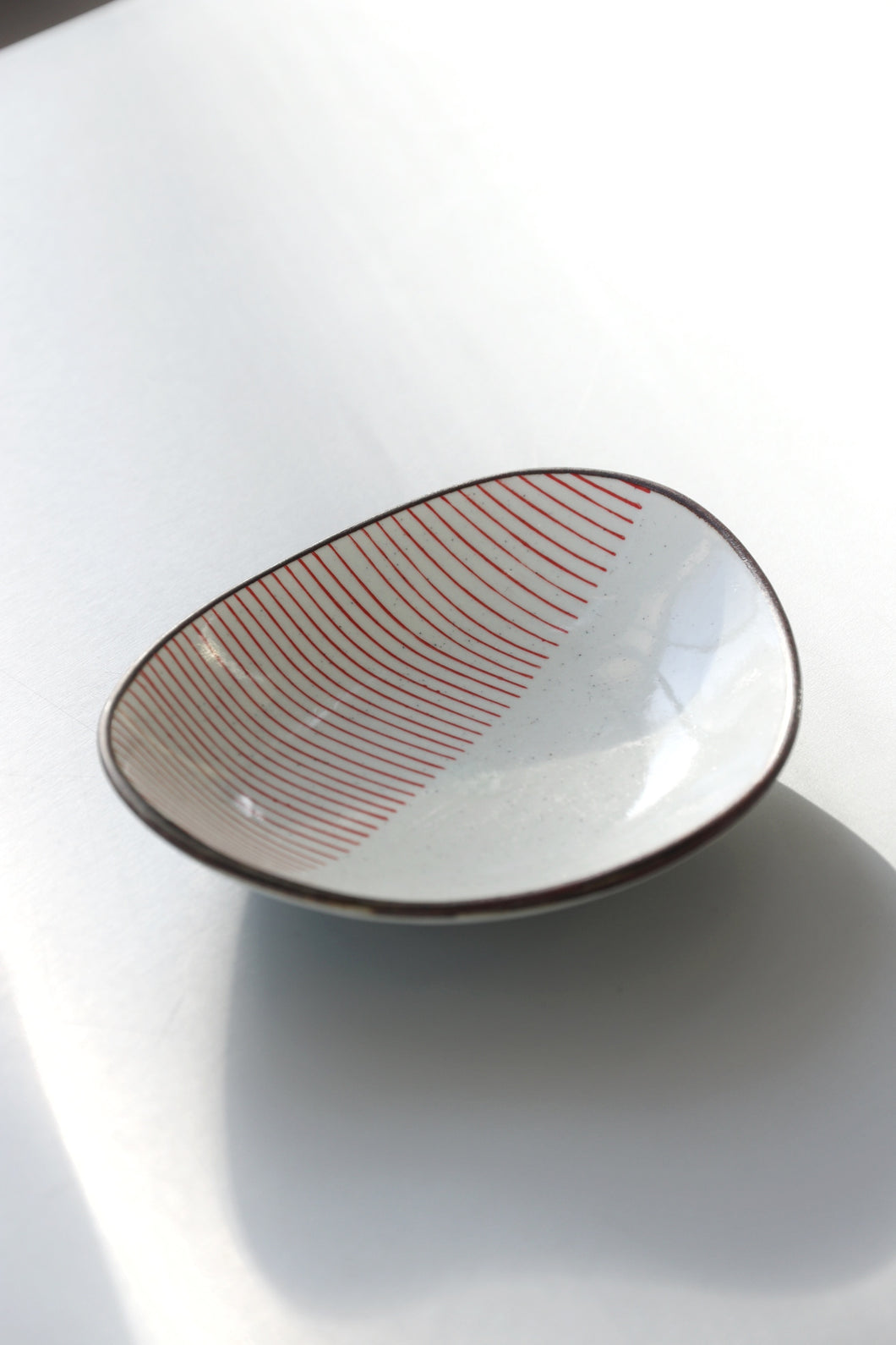 Striped Ceramic Dish