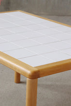 Load image into Gallery viewer, Danish Beech &amp; Tile Dining Table
