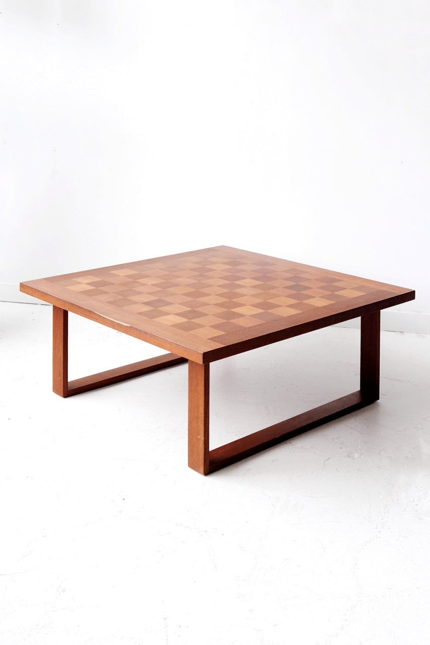 Danish Modern Checkerboard Coffee Table By France & Søn