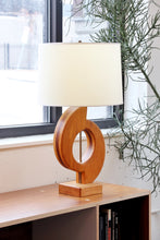 Load image into Gallery viewer, Studio Craft Sculptural Oak Lamp

