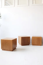 Load image into Gallery viewer, Oak Cube Pedestal
