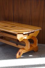 Load image into Gallery viewer, Slatted Pine Coffee Table
