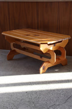 Load image into Gallery viewer, Slatted Pine Coffee Table
