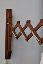 Load image into Gallery viewer, Mid Century Wood Scissor Sconce
