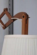 Load image into Gallery viewer, Mid Century Wood Scissor Sconce
