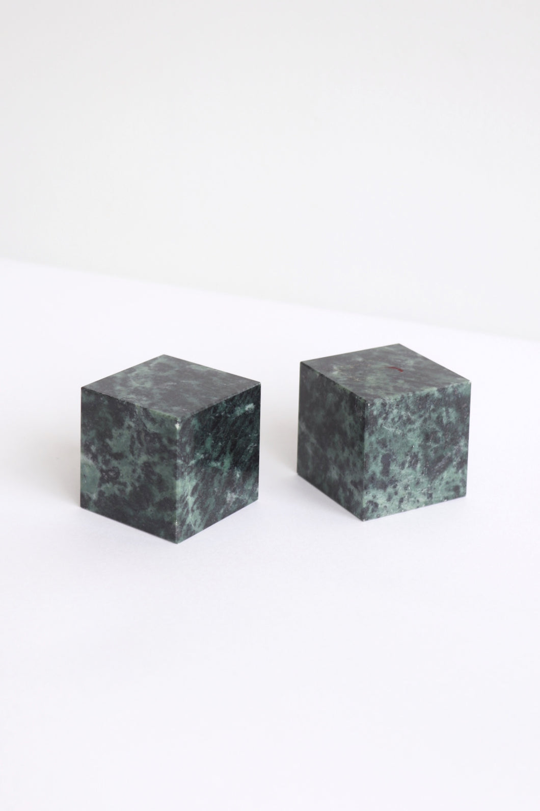 Green Marble Cube Objects