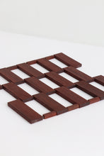 Load image into Gallery viewer, Mid Century Folding Wood Trivet
